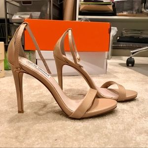steve madden stecy blush barely there heeled sandals